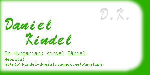 daniel kindel business card
